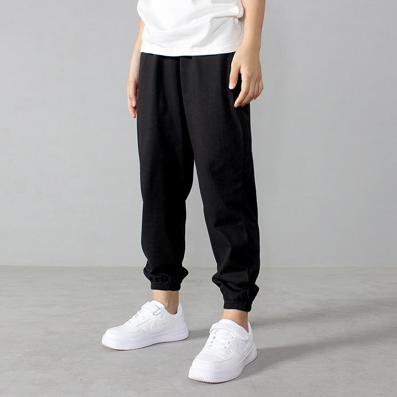 Pantalons d'été style coréen pour enfants, légers, anti-moustiques, pour filles et garçons, en coton tricoté, pantalons de sport longs, vêtements pour enfants, pantalons décontractés confortables