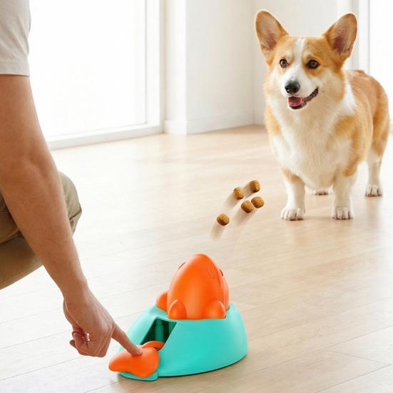 Interactive Cat Treat Launcher Pet Treat Dispenser Toy Pet Slow Feeder Puzzle Toy for Cats And Dogs Training Enrichment