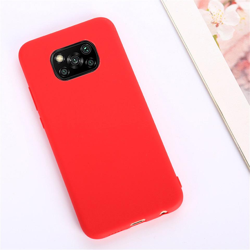 

Для Xiaomi Poco X3 Pro Чехол Мягкий Матовый Жидкий Силиконовый Противоударный Бампер Чехлы для Телефонов Для Poco X3 NFC PocoX3 Candy Color Fundas For Poco X3 NFC