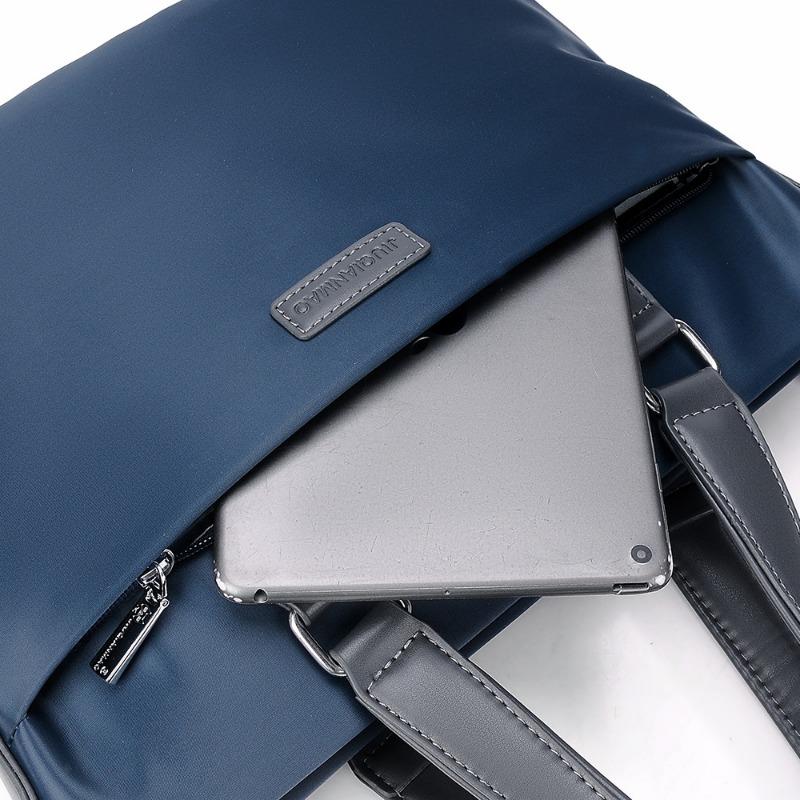 New Portable Oxford Men's Briefcase Business Large Capacity Laptop Bag Shoulder Crossbody Bag