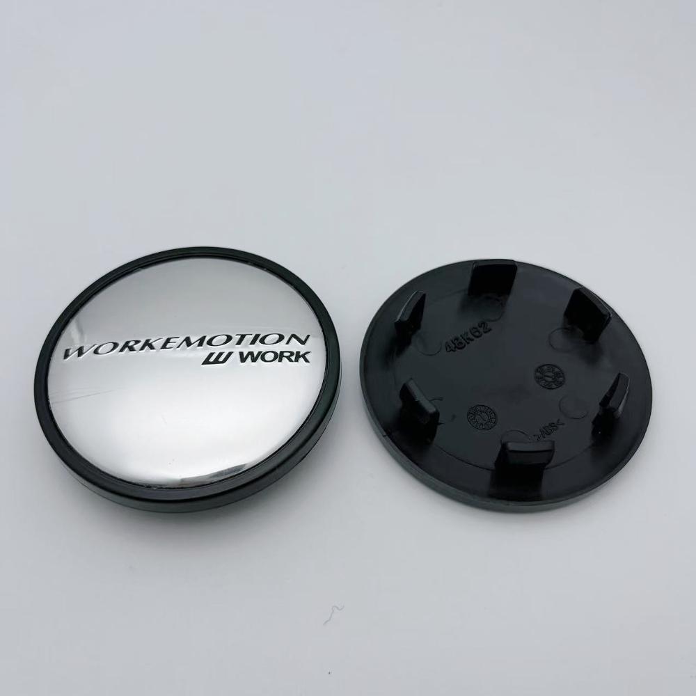 4pcs JDM 62mm W Work Emotion Logo Badge Car Wheel Center Caps Wheel HubCaps Auto Rim Centre Cover Car Accessories for Land Rover
