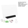LED Light-Up Message Board Rechargeable Acrylic Memo Board for Kids Erasable Glowing Planner & Drawing Tablet