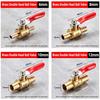 Brass Brass Inline Hose Barb Ball Valve Mini Shut Off Valve  Water Pipe Control
