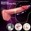Realistic Dildo Penis Telescopic Vibrator Thrusting Soft Suction Cup Hands-free G-spot Stimulate Clitoris Vagina Massage For Adult Sexy Women Sex Toys