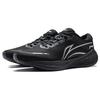 New LiNing Wave V2 Cushioning, Slip Resistant, And Abrasion Resistant Low Top Running Shoes Men's Black ARST053-1