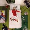 Snurk Parure de lit footballeur rouge 135 x 200