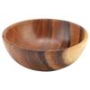 Solid Acacia Wooden Bowl for Salad Soup Rice Hand Made Wooden Bowl Kitchen Utensils (20*7cm)