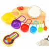 6Pcs Rainbow Color Measuring Spoons Set Plastic Measuring Cups Baking Cooking Dishwasher Safe Kitchen Baking Tool