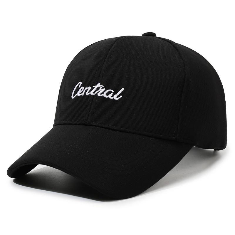 

Embroidered Letter Baseball Cap Unisex Outdoor Sunshade Cap Spring Autumn Cap чорний/білий
