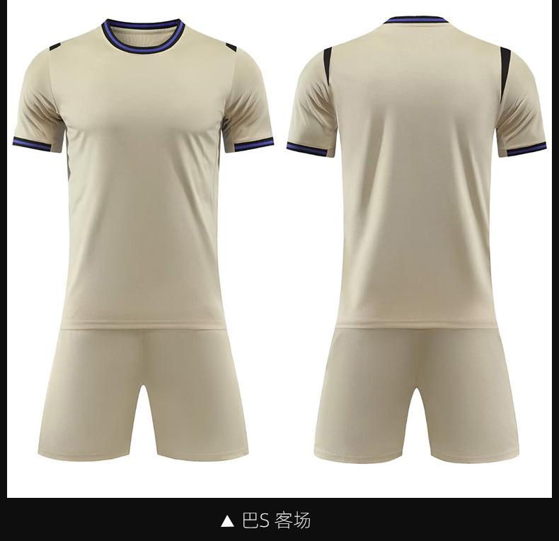 2526 New Club Football Suit Match Children'S Adult Training Suit Short Sleeve Sports Jersey Men'S