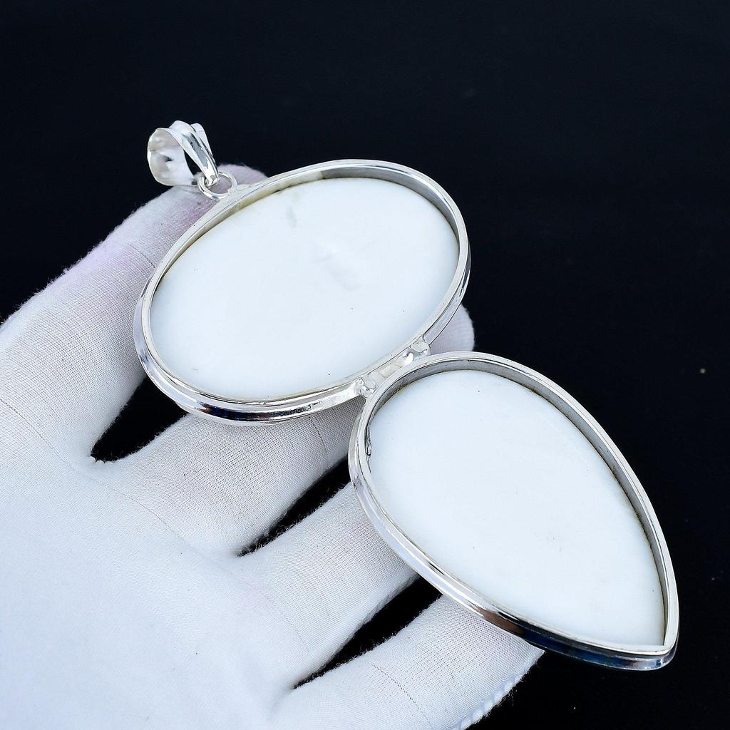 White Coral Pendant, 925 Sterling Silver Handmade Jewelry, White Coral Silver Pendant, Party Wear Jewelry For Women's, Pendant Valentine's Day Gift