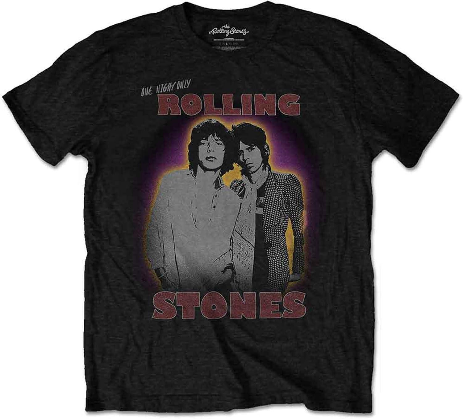 Rolling Stones The T Shirt Mick and Keith Band Logo Official Mens Black Size XXL XXXXXL чёрный