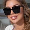 Large Frame Retro Square Plane Sunglasses Women's Designer Sunshade Sunglasses Men's Square Glasses  UV400