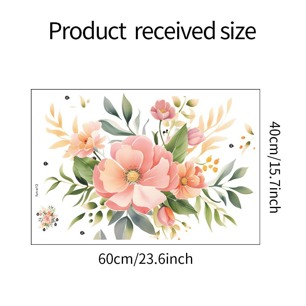 

Акварельные зеленые растения цветы листья спальня гостиная дома стены ландшафтный дизайн настенные наклейки 40*60CM/fun-e13