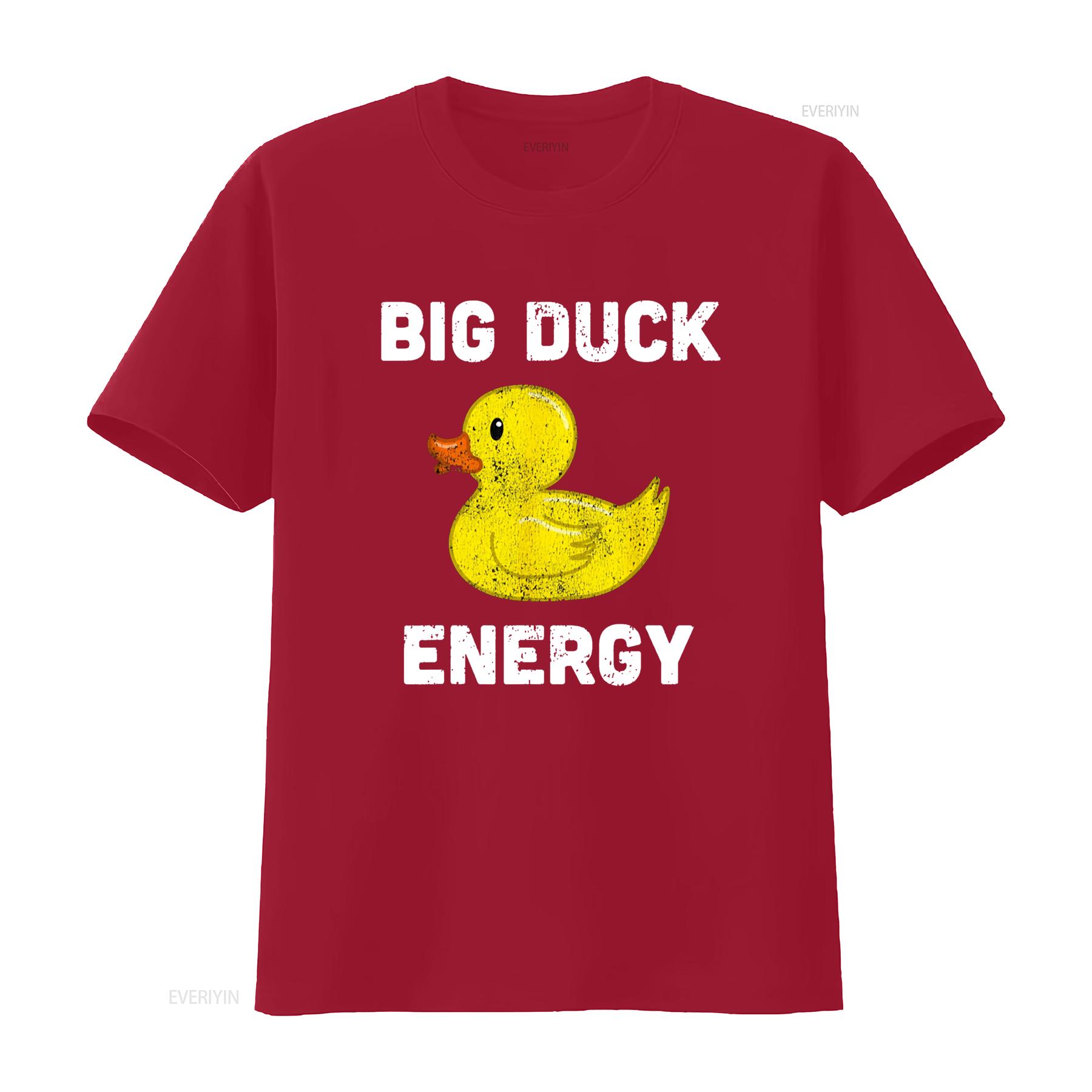 Rubber Ducky Funny Meme Big Duck Energy T Shirt vintage Washed Unisex graphic designer clothes Comfortable S