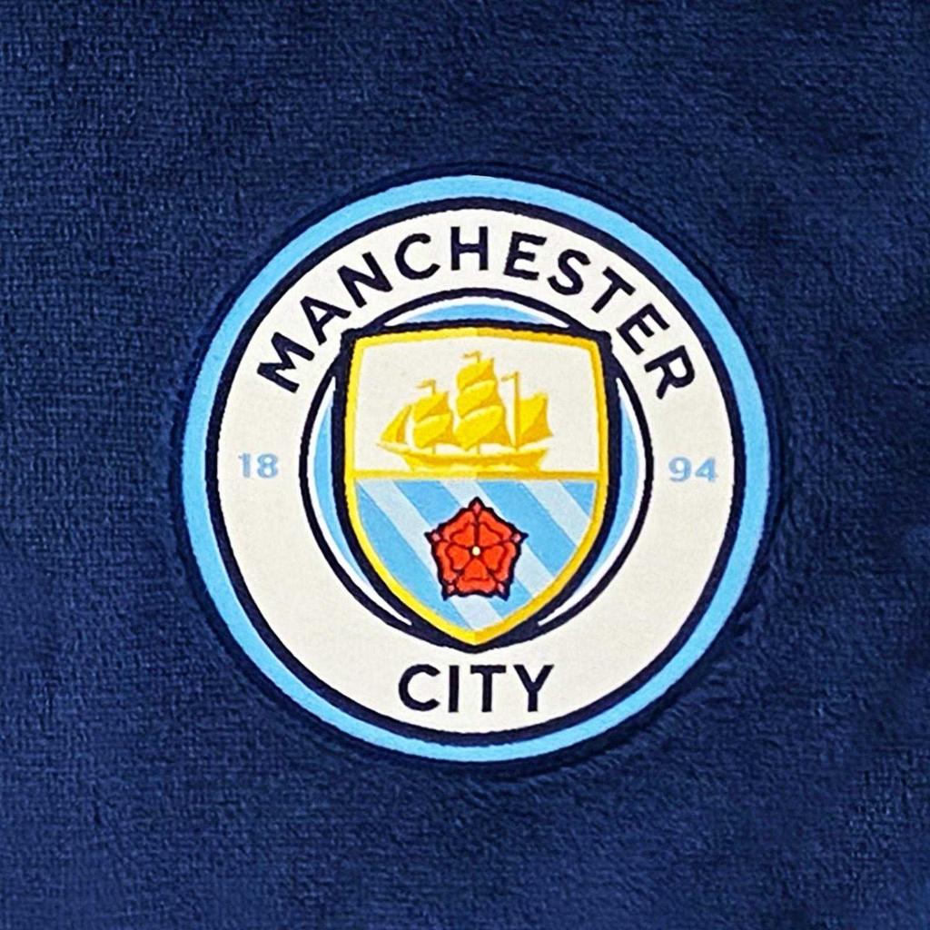 Manchester City FC Childrens/Kids Crest Fleece All-In-One Nightwear