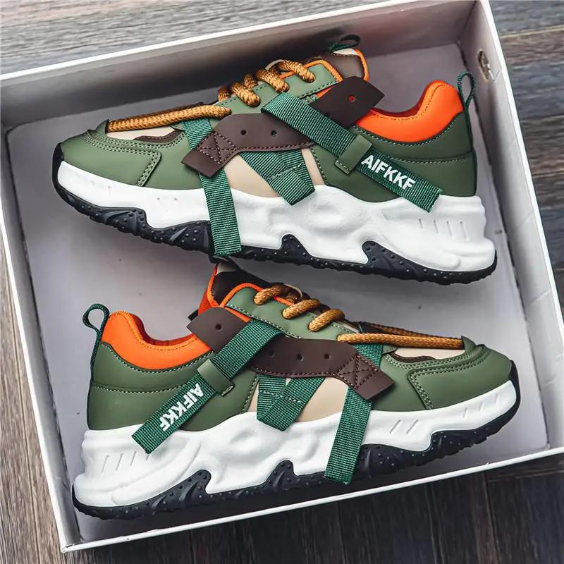 

Мода Новое Специальное Предложение Мужские Кроссовки Модный Тренд Универсальная Повседневная Обувь Толстая подошва Увеличение роста Удобные Беговые Кроссовки 44