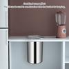 Rotating Lid Trash Can For Recessed Installation Kitchen Bathroom Application Countertop Waste Bucket for Odor Control