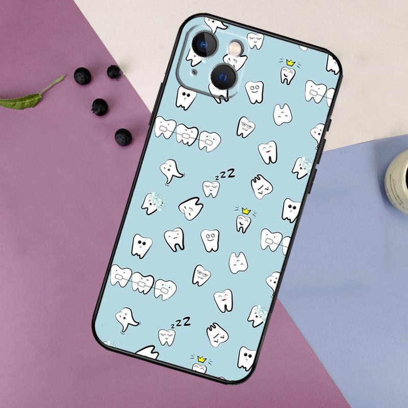 Dentist Dental Tooth Nurse Case For iPhone 16 15 14 13 12 11 Pro Max Plus X XS Max XR 7 8 Cover Accessories