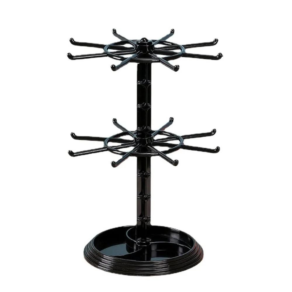 Rotating Display Stand Jewelry Storage Hanging Necklace Earring Rack Desktop Jewelry Rack