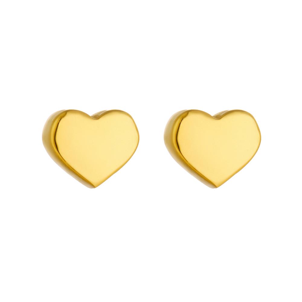 

18K Gold Heart Set: Non-Fading Titanium Steel Necklace, Bracelet, Anklet - Versatile & Fashionable Women s Retro Jewelry