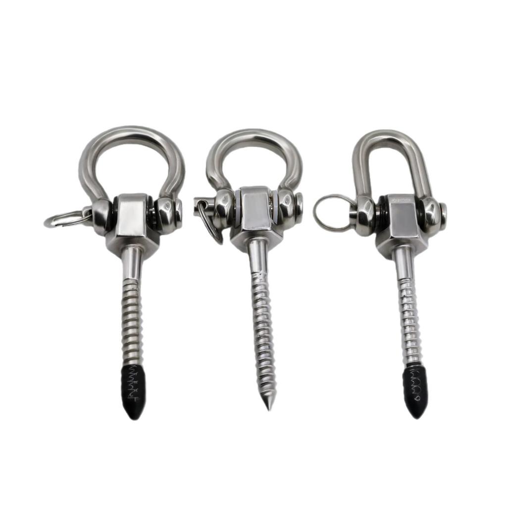 Stainless Steel Heavy Duty Swing Hooks for Porch Hammock, Punching Bag, or Yoga Chair.