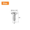 uxcell Wood Screws, #6x10mm Flat Head Phillips Self-Tapping Screws, 304 Stainless Steel, Countersunk Head, for Woodworking, 50 Pieces