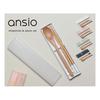 ansio Quiet Antibacterial Chopsticks and Spoon 18cm Set with Sliding Case, Natural Wood, Black, Dish