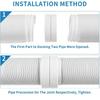 Vent Hose Connector AC Exhaust Hose Coupler ABS Vent Hose Connector  Air Conditioner Accessories