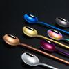 Golden Long Handle Stainless Steel Stirring Spoon and Ladle