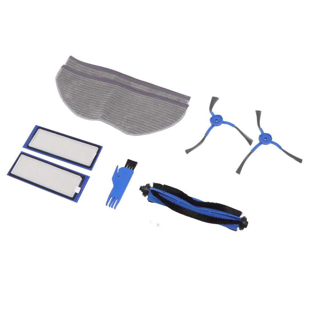Sweeping Robot Replacement Parts Silicone ABS Main Brush Side Brush Filter Rag Flat Comb for Eufy