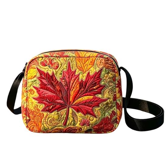 Quilted Crossbody Bag for Women, Adjustable Strap Casual Handbag, Lightweight Portable Travel Purse, Single Shoulder Bag with Zipper