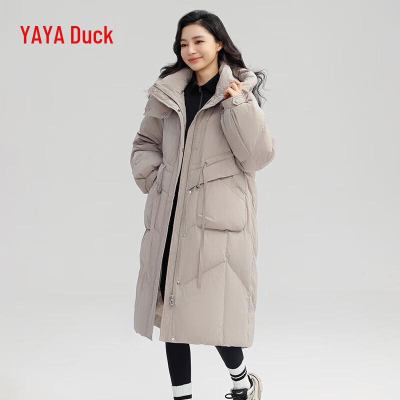 YAYA Women s 2024 Long Hooded Down Winter Coat S