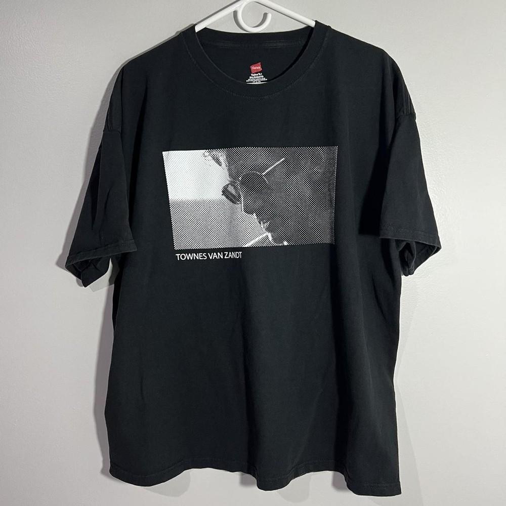 Townes Van Zandt Country Music Black Short Sleeve Unisex Shirt S-5XL WA1669 Unisex T-Shirt L