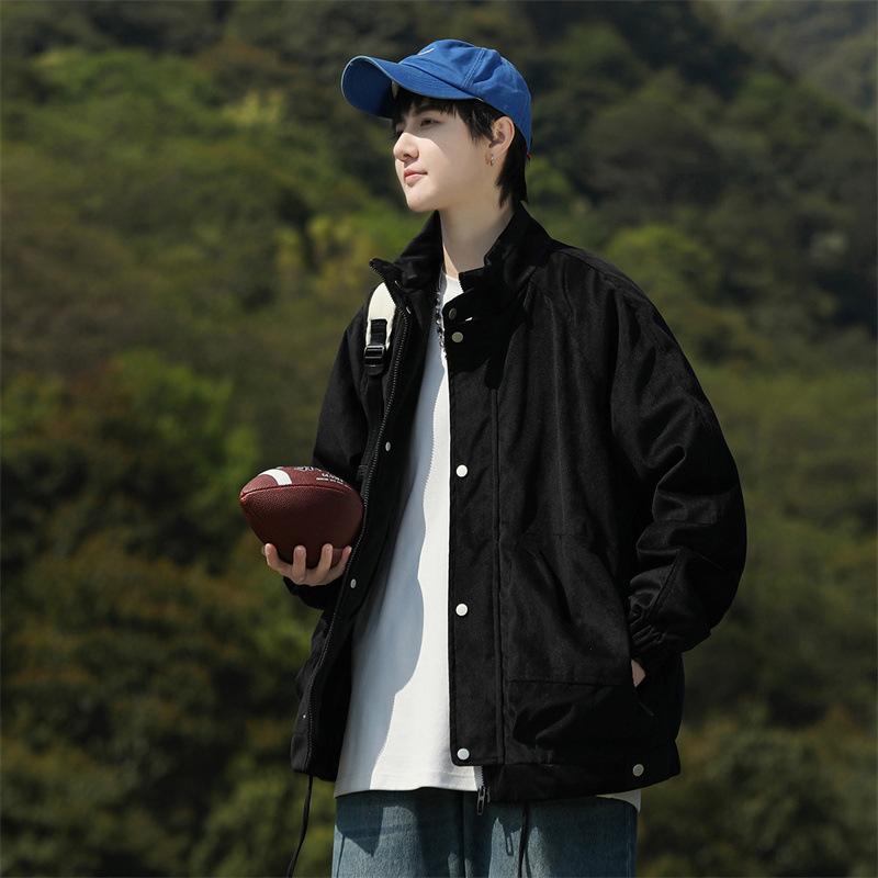 

Мужская рабочая одежда, куртка с воротником-стойкой, мужская свободная весенняя куртка-пилот M