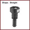 2pcs Fuel Line Quick Connect Straight Push-On Single Barb Adapter Connector for 3/8 to 3/8 Rubber Tubing Replace Parts
