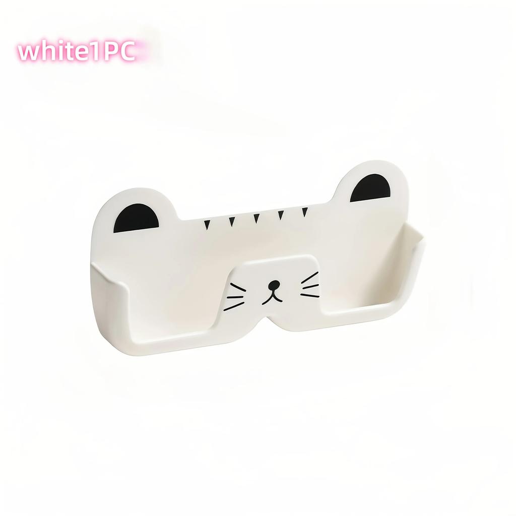 1Pc Wall-Mounted Glasses Storage Box, Suitable For Bedside, Bathroom, Living Room, And Cabinet.