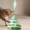 Cat Teaser Stick Feather Turntable Ball Cat Toy Cat Teaser Cat Toy Cat Toy Self-Hi Boredom Relief Artifact