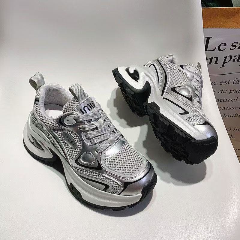 

Niche retro Forrest Gump shoes spring new casual sports platform small height increase dad shoes 35【foot length 22.5cm】
