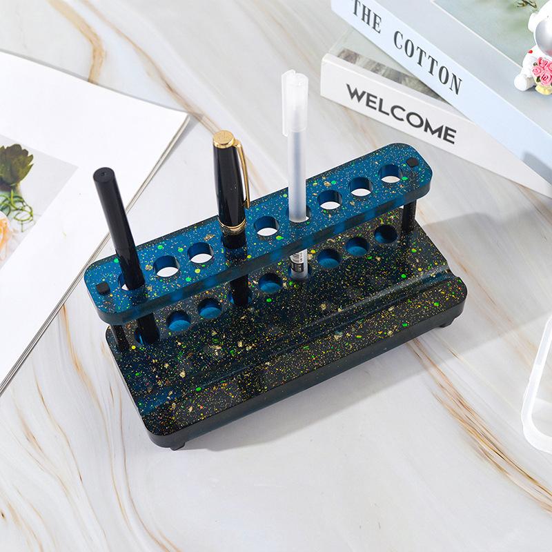 Resin Epoxy Mold DIY Multi-function Pen Holder Mold Phone Bracket Silicone Mold