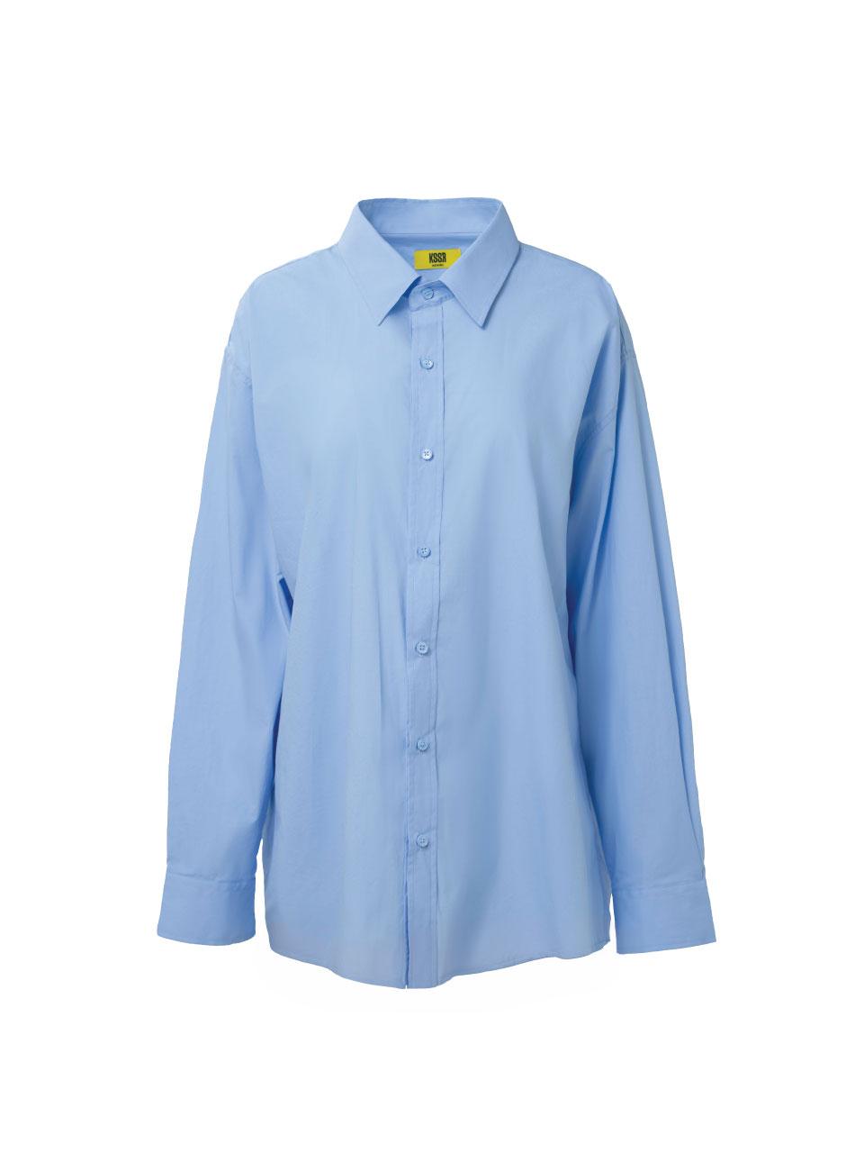 Kisser Blue Oversized Shirt