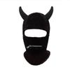 Y2K Style Crochet Halloween Party Cow Horn Parent-Child Ski Mask Hat