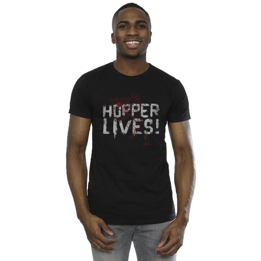 Netflix Mens Stranger Things Hoppers Live T-Shirt