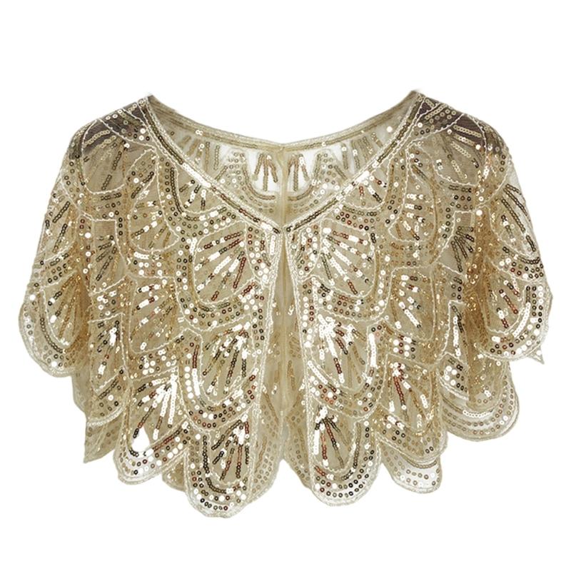 Sequins Lace Shawls Palaces Styles Women Shawls Sunscreen Hollows Out Cloak Tippet for Travel and Shopping