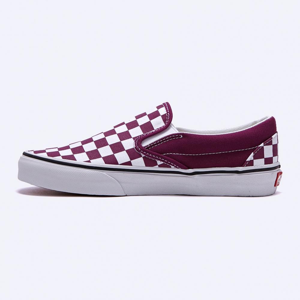 Vans Klasická šachovnice Slip On Color Theory Dark Purple Vn000bvzdrv1