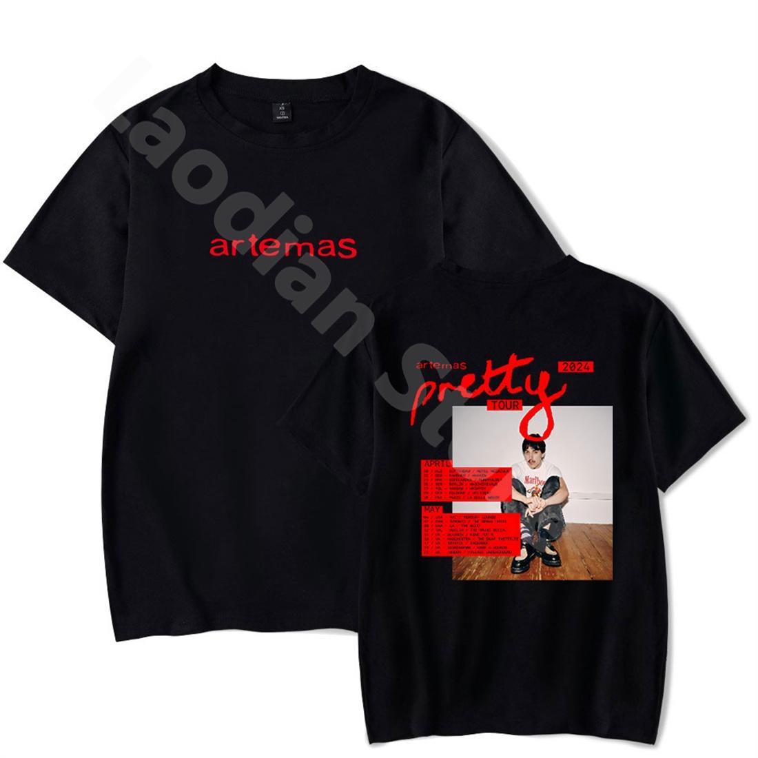 

Artemas Pretty Tour 2024 Tshirt Casual Fashion Short Sleeve Hip Hop Tshirt Unisex Women Crewneck Tee Shirt Streetwear Tops Tees 4XL