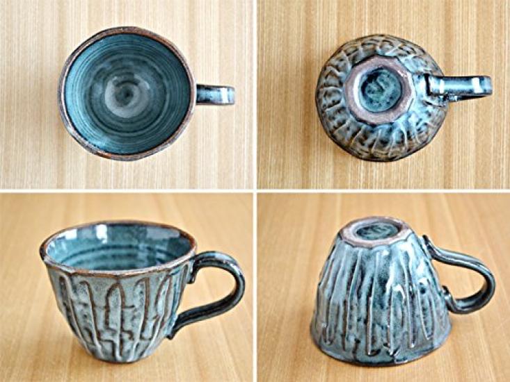 Tableware East Japanese Handmade Coffee Cup Shinogi 250cc Akakin Kiln