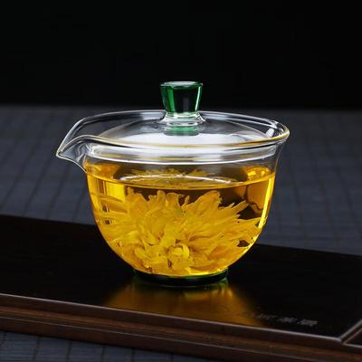 Borosilikatglas Gaiwan mit Deckel
