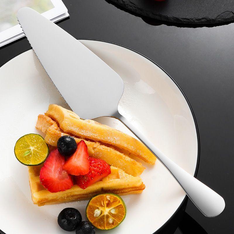 Stainless Steel Cake Knife & Dessert Cutter - Baking Scraper & Pizza Peel Tool