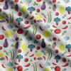 Soimoi Veggies Print,  Cotton Cambric, Quilting Fabric Sold by The Yard 42 Inch Wide, Medium Weight Cotton Fabric, Sewing  Supplies,Aquamarine
